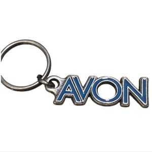 Vintage AVON Representative Enamel And Metal Key Chain
